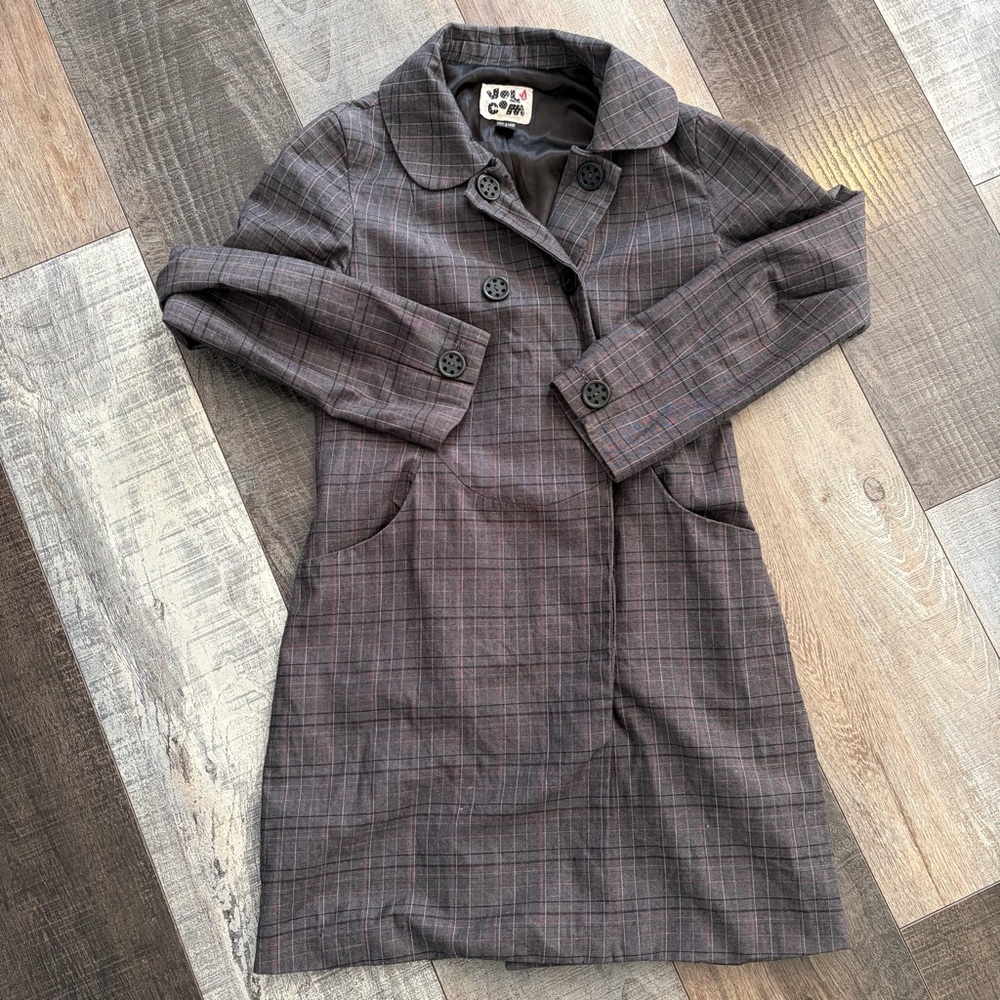 Volcom Zoe Jacket Plaid Cotton Coat Women’s Small Skate Streetwear